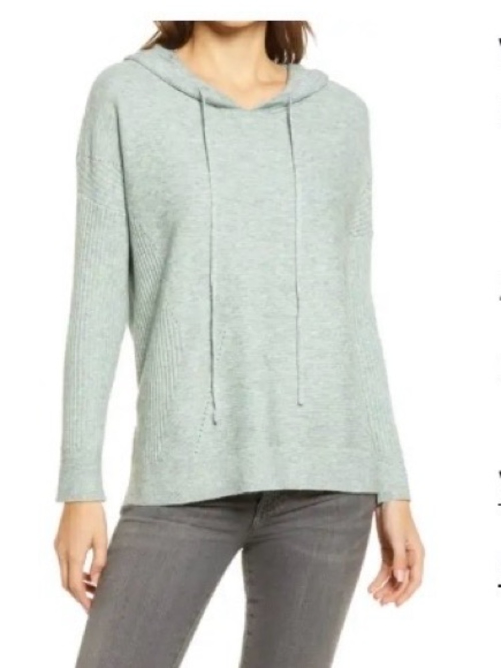 Wit & Wisdom Mint Green Hoodie Sweater